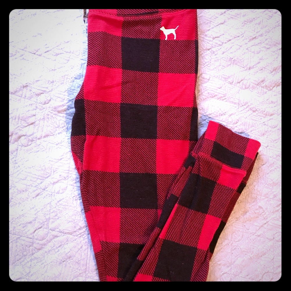 PINK buffalo plaid sleep pants